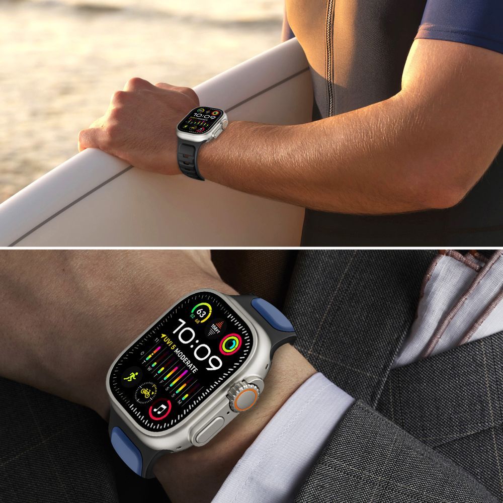 Tech-Protect Iconband Line Strap for Apple Watch 49mm / 46mm / 45mm / 44mm Series, Black