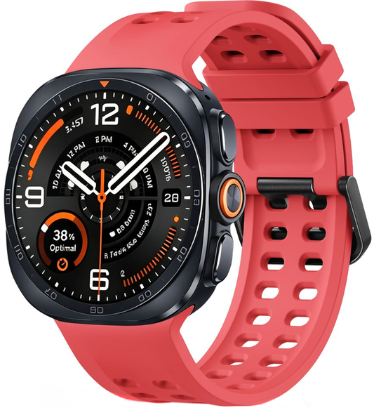 Tech-Protect Silicone Air Strap for Samsung Galaxy Watch9 / Watch8 / Watch8 Classic Series, Red