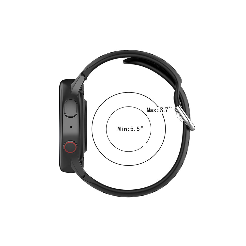 Techsuit W004 Strap for Samsung Galaxy Watch / Huawei Watch Series, 20mm, Dark Blue