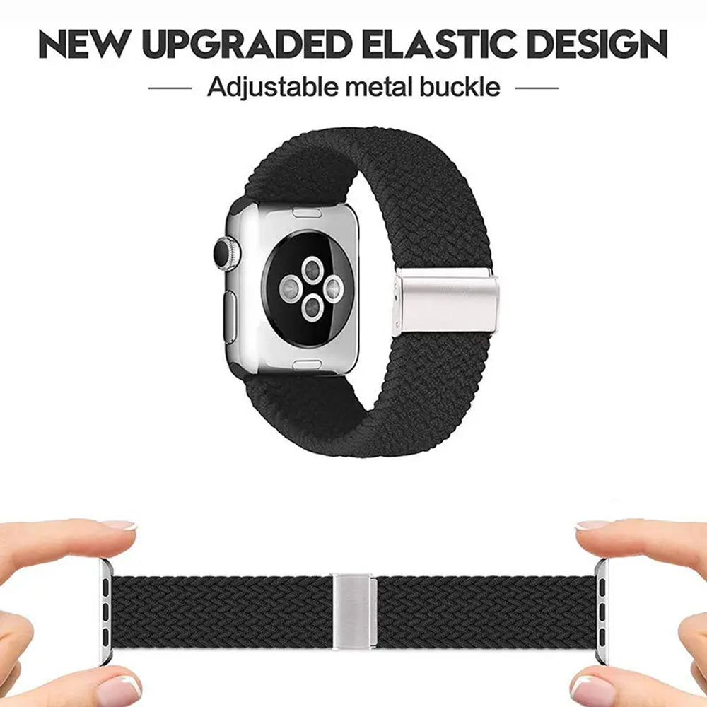 Techsuit W032 Strap for Apple Watch 42mm / 41mm / 40mm / 38mm Series, Black
