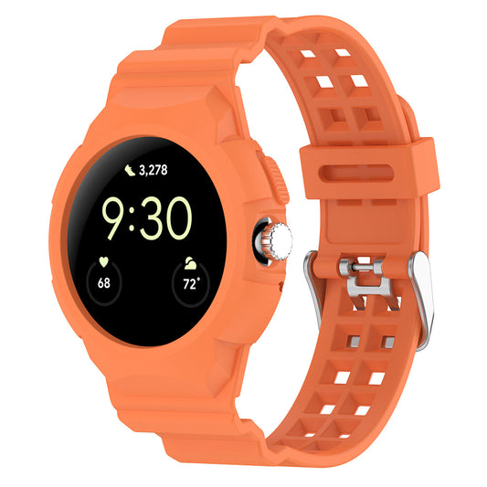 Techsuit W065 Strap for Google Pixel Watch 3 41mm / Watch 2 / Watch, Orange