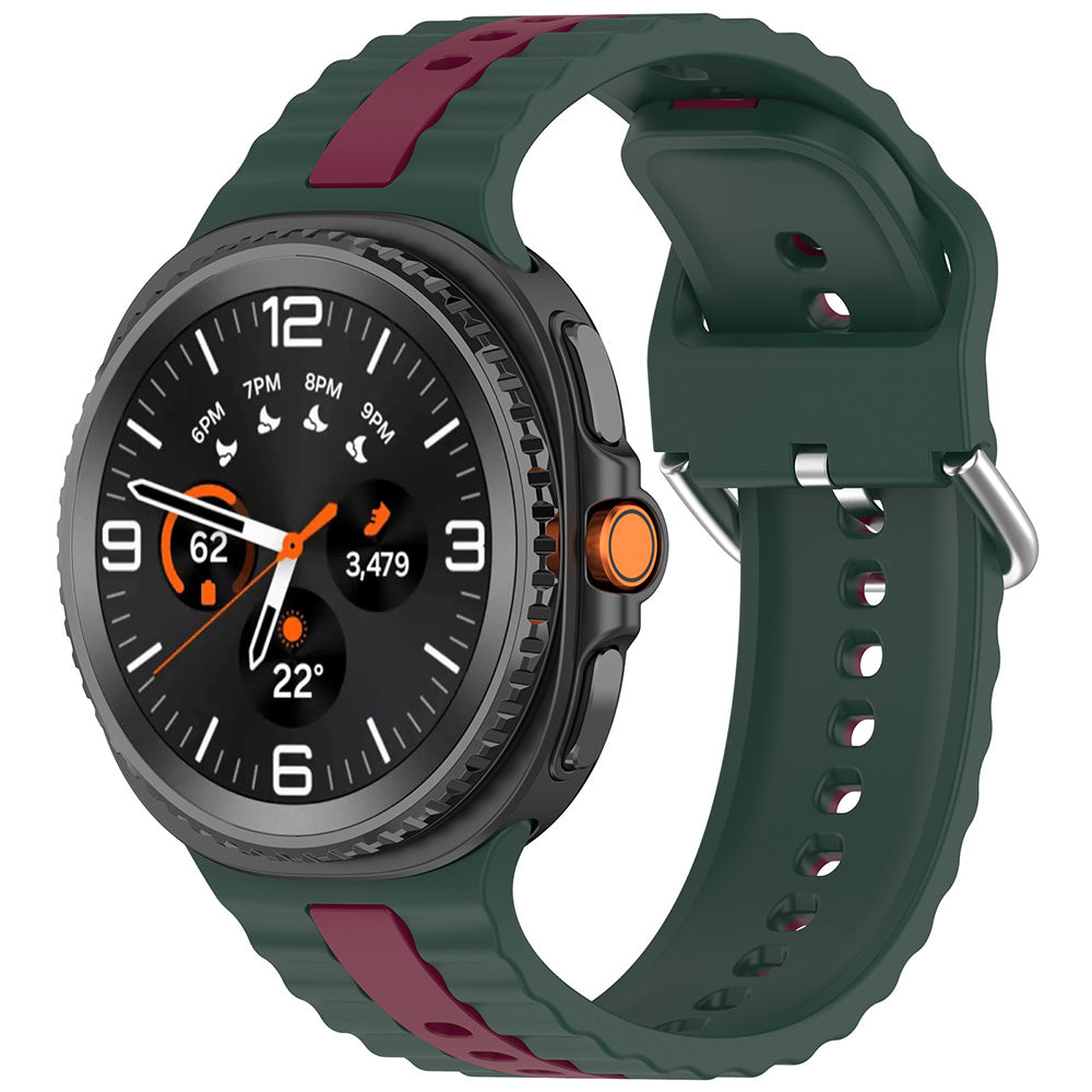 Techsuit W078 Strap for Samsung Galaxy Watch 8 Classic / Watch8 44mm / Watch 8 40mm, Dark Green