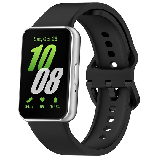 Techsuit W086 Strap for Samsung Galaxy Fit3 R39M, Black