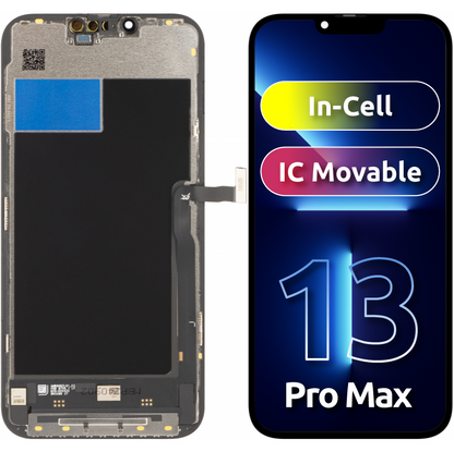 JK Touchscreen Display for Apple iPhone 13 Pro Max, with Frame, Movable IC In-Cell LCD Version, Black