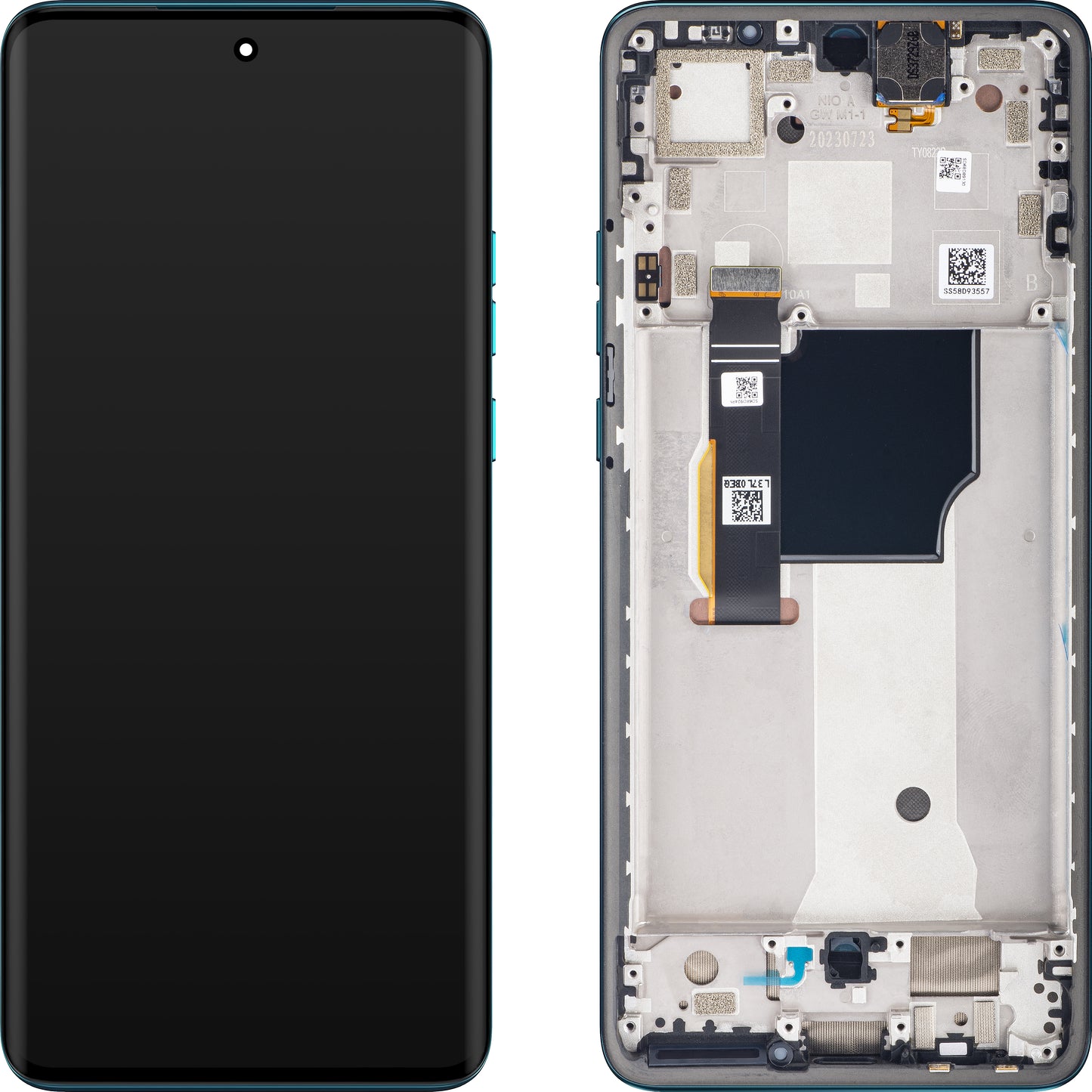 Motorola Edge 40 Neo Touchscreen Display, with Frame, Version L3, Blue (Caneel Bay), Swap 5D68C23160