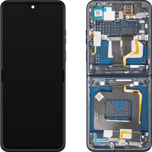 Motorola Razr+ 2025 / Razr+ 2024 / Razr 50 Ultra Display with Touchscreen, with Frame, Under Inner, Navy Blue (Navy Blazer), Service Pack 5D68C24698