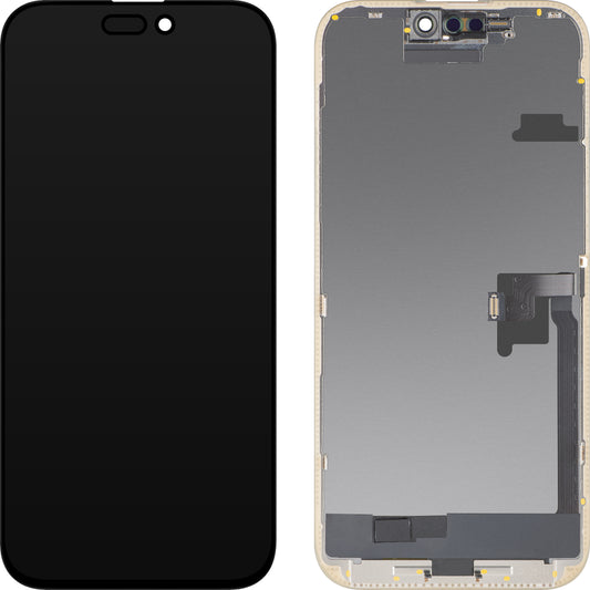 MP Touchscreen Display compatible with Apple iPhone 16 Pro Max, with Frame, OLED FHD Diagnostic Version, Black