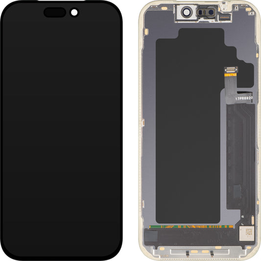 MP Touchscreen Display compatible with Apple iPhone 17 Pro, with Frame, OLED FHD IC Movable Version, Black