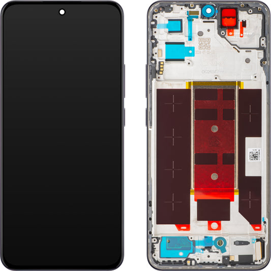 Oppo Reno12 Pro Display with Touchscreen, with Frame, Black (Space Brown), Service Pack 621029000216