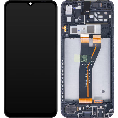 Touchscreen Display Samsung Galaxy A14 A145, with Frame, Non-Europe Version, Black, Service Pack GH82-3111185A