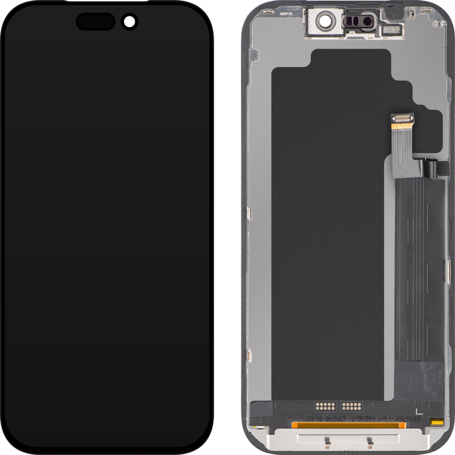 ZY Touchscreen Display for Apple iPhone 17 Pro, with Frame, Movable In-Cell IC LCD Version, Black