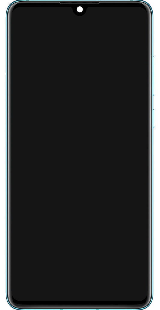 Huawei P30 Display with Touchscreen, Frame and Battery, Aurora Blue, Service Pack 02354HRH