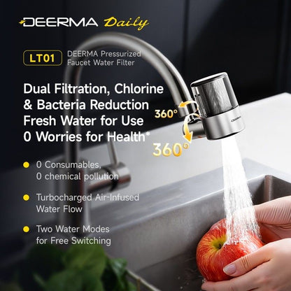 Deerma LT01 Faucet Water Filter, Silver