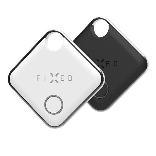 Fixed SmartTag Duo for iOS, Set of 2 Pieces, White / Black