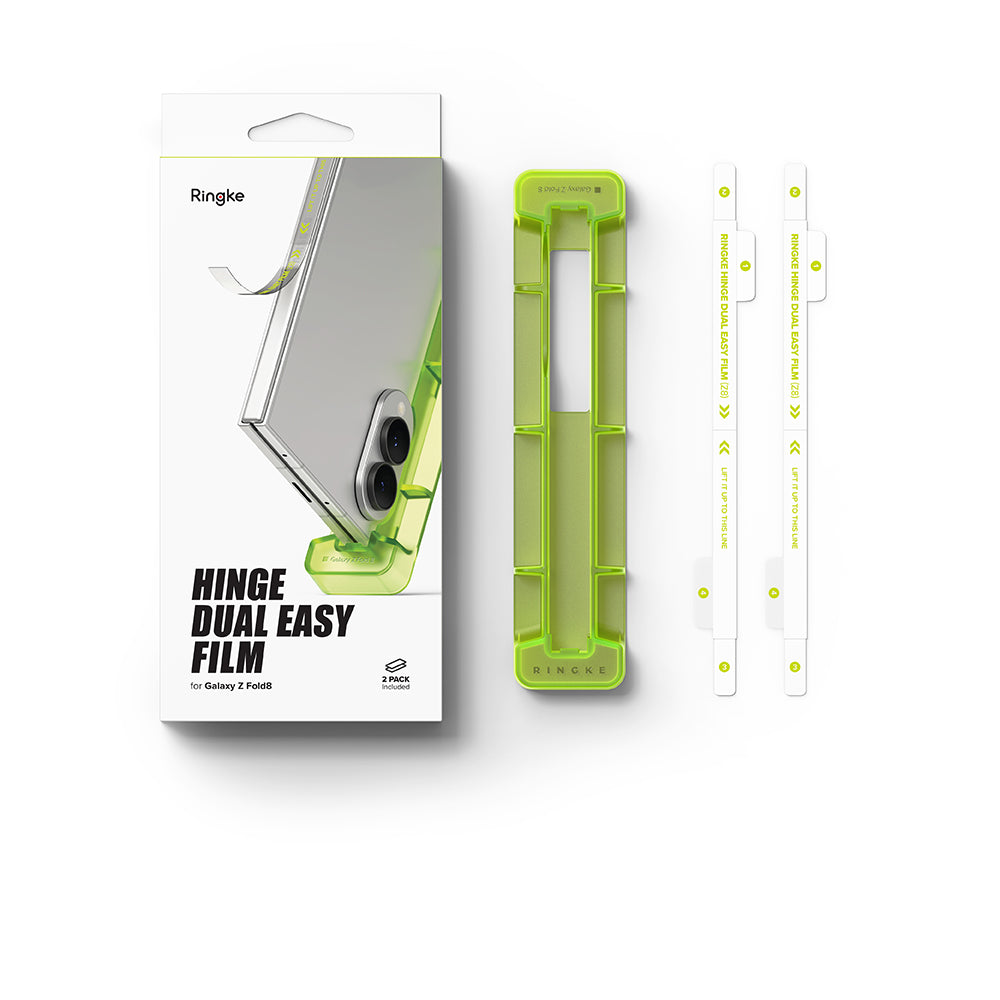 Ringke Dual Easy Hinge Screen Protector for Samsung Galaxy Z Fold8 F971, Plastic, Set of 2 pieces