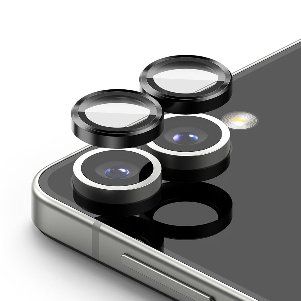 Ringke Rear Camera Protection Film for Samsung Galaxy Z Flip7 F766, Tempered Glass, Set of 2 Pieces, Black