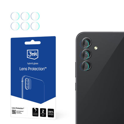 3MK Protection Rear Camera Protective Film for Samsung Galaxy A54 A546, Flexible Glass, Set of 4 Pieces, Transparent
