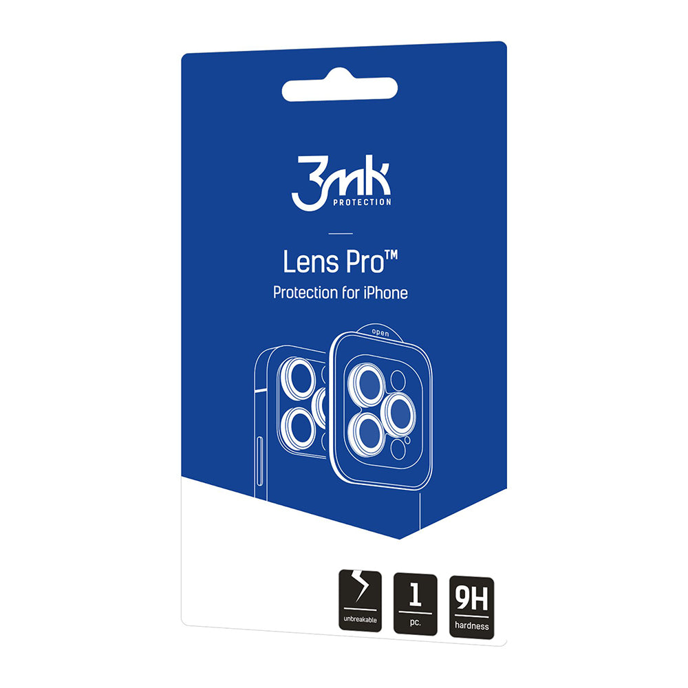 3MK Protection Pro Rear Camera Protective Film for Apple iPhone 18 Pro / 18 Pro Max, Tempered Glass, Transparent
