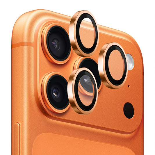 Blueo 99 Anti-Reflective HD Back Camera Protection Film for Apple iPhone 17 Pro Max / 17 Pro, Tempered Glass, Orange
