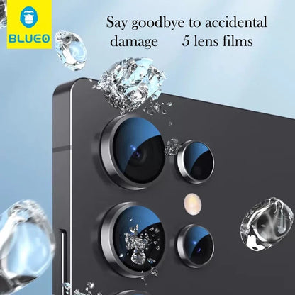 Blueo Rear Camera Protective Film for Samsung Galaxy Z Flip8 F776, Tempered Glass, Silver
