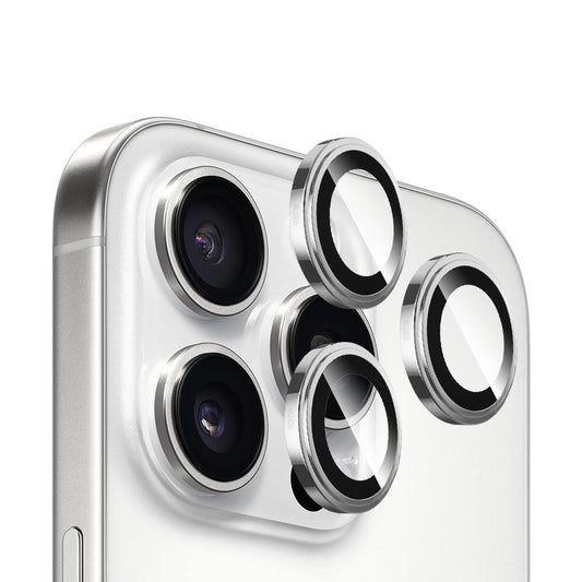 Blueo Sapphire Crystal Rear Camera Protective Film for Apple iPhone 16 Pro Max / 16 Pro, Tempered Glass, Silver