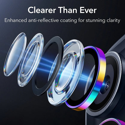 ESR Armorite Rear Camera Protection Film for Apple iPhone 17 Pro Max / 17 Pro / 16 Pro Max / 16 Pro, Tempered Glass, Multicolor