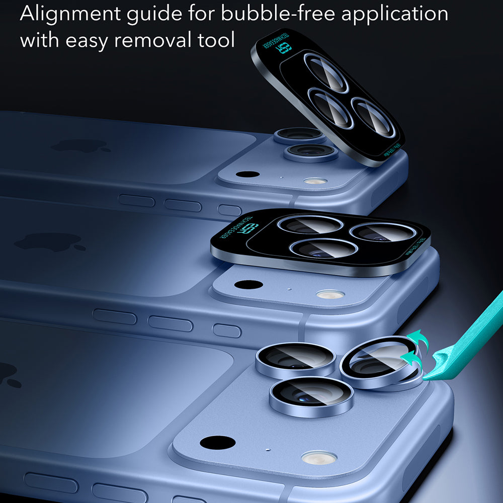 ESR Armorite Rear Camera Protective Film for Apple iPhone 18 Pro / 18 Pro Max, Tempered Glass, Blue