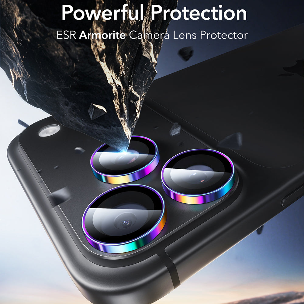 ESR Armorite Rear Camera Protective Film for Apple iPhone 18 Pro / 18 Pro Max, Tempered Glass, Multicolor