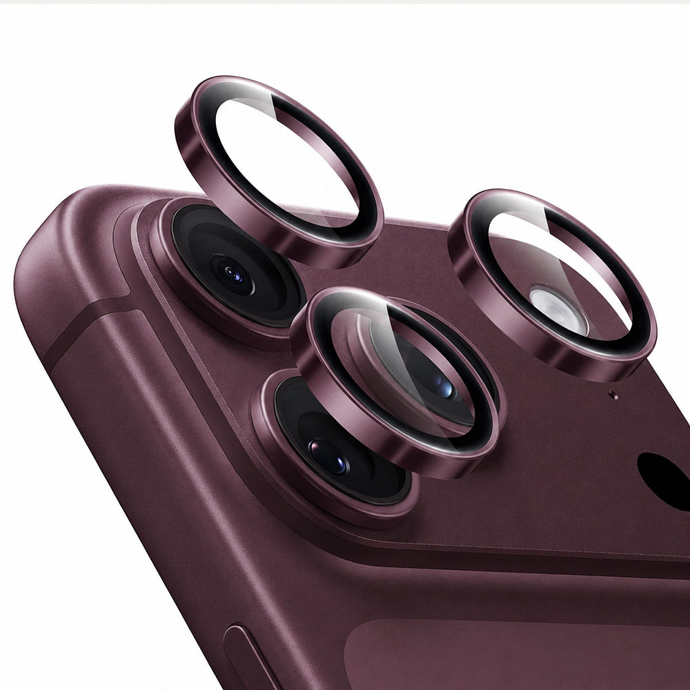 ESR Armorite Rear Camera Protective Film for Apple iPhone 18 Pro / 18 Pro Max, Tempered Glass, Dark Burgundy