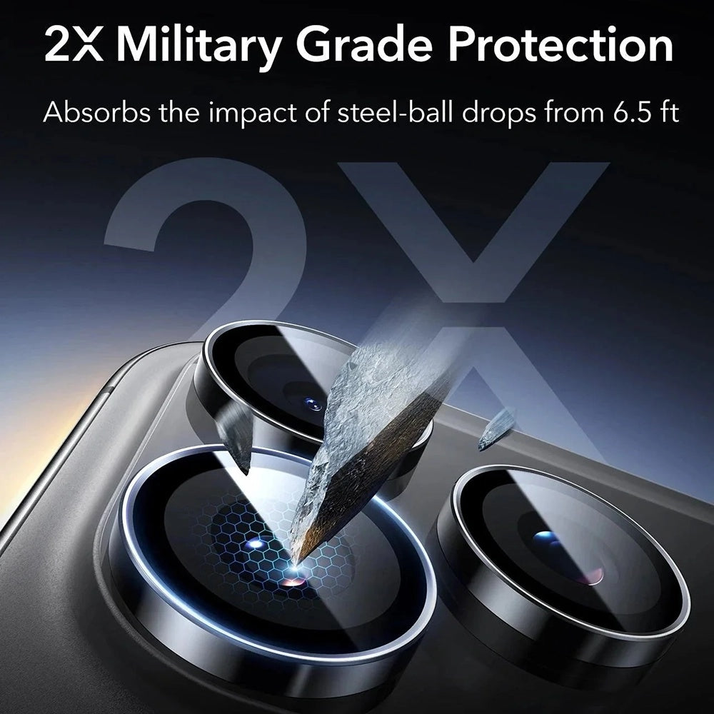 ESR Armorite Rear Camera Protective Film for Apple iPhone 18 Pro / 18 Pro Max, Tempered Glass, Dark Burgundy