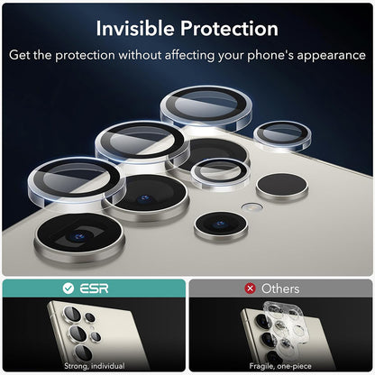 ESR Rear Camera Protective Film for Samsung Galaxy S24 Ultra S928, Tempered Glass, Set of 2 Pieces, Transparent