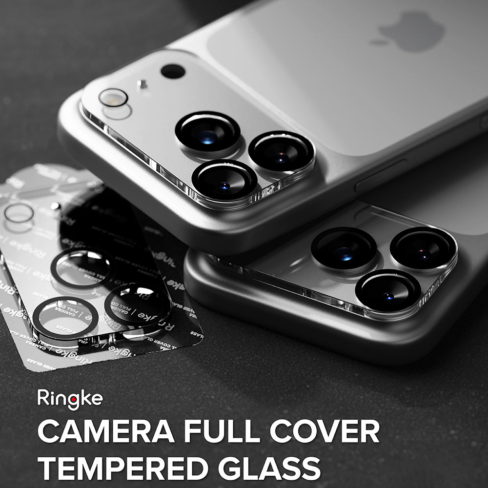 Ringke Rear Camera Protective Film for Apple iPhone 18 Pro, Tempered Glass, Set of 2 Pieces, Transparent