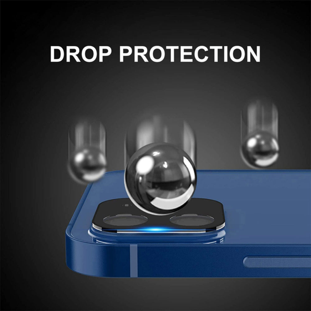 Techsuit Rear Camera Protective Film for Apple iPhone 11 Pro / 11 Pro Max, Tempered Glass, Black