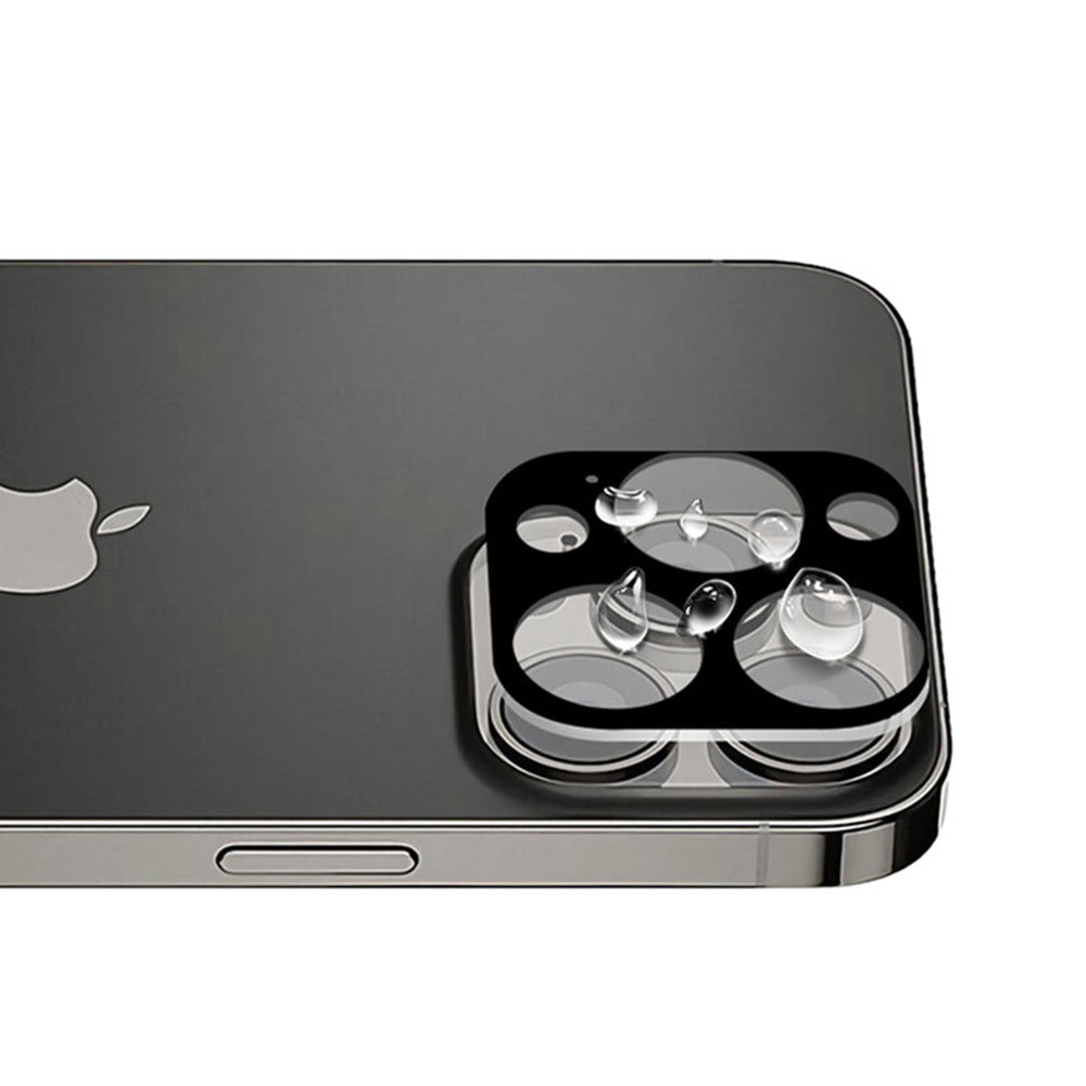 Techsuit Rear Camera Protective Film for Apple iPhone 13 Pro Max / 13 Pro, Tempered Glass, Black