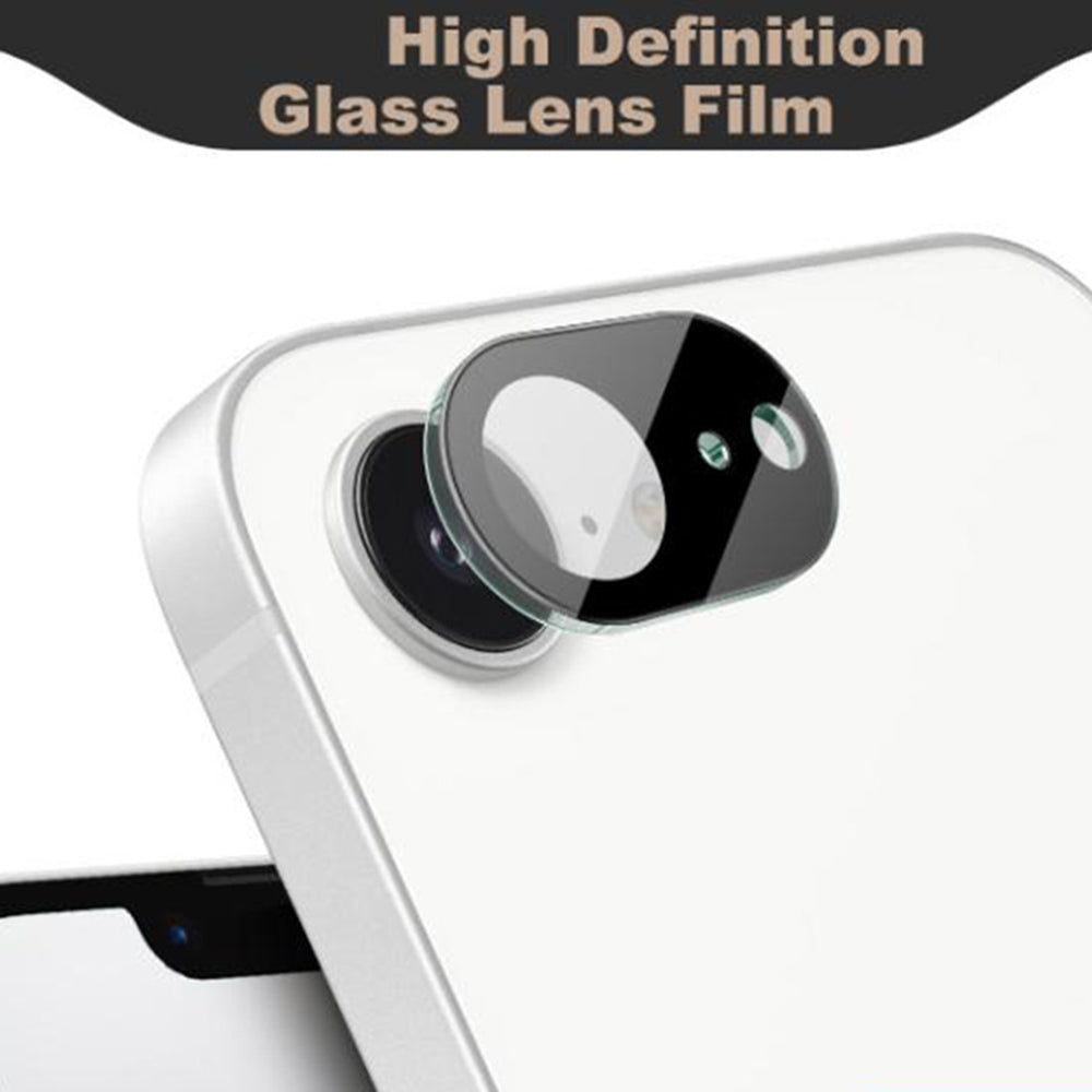 Techsuit Rear Camera Protective Film for Apple iPhone 17e / 16e, Tempered Glass, Black
