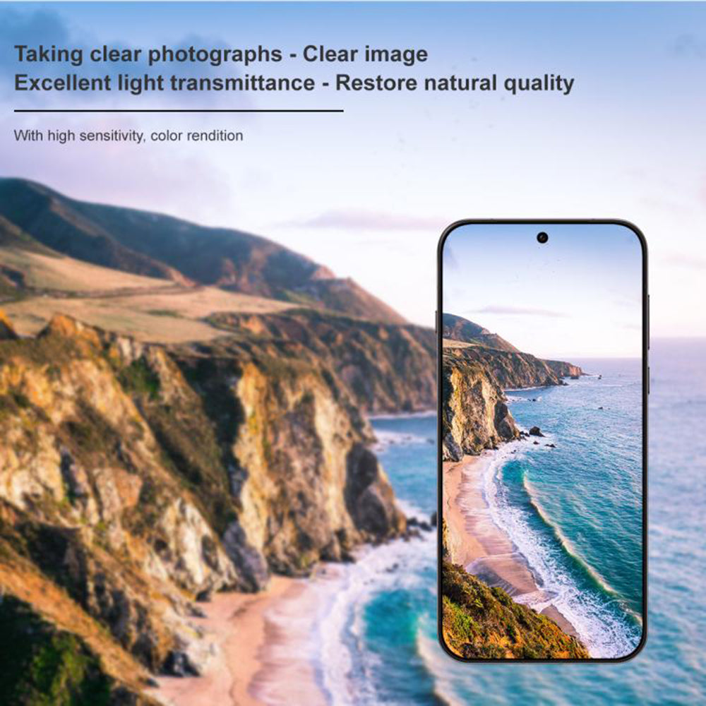 Techsuit Rear Camera Protection Film for Oppo Find X9 Pro, Tempered Glass, Black