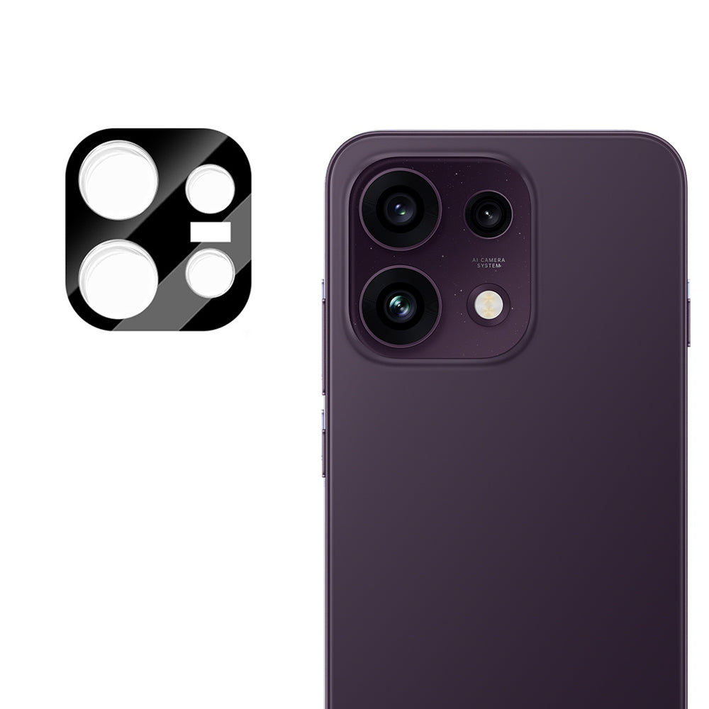 Techsuit Rear Camera Protective Film for Oppo Reno16 F / Reno16 FS, Tempered Glass, Black