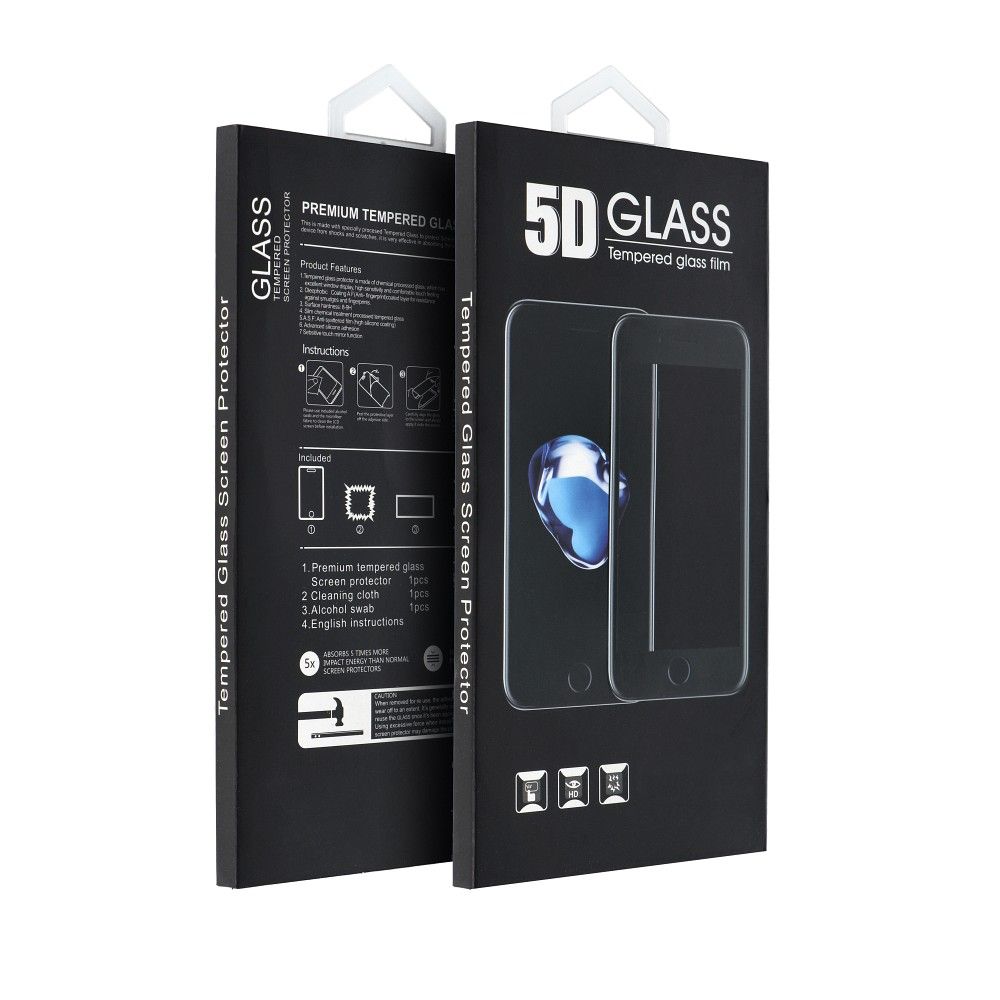 OEM Screen Protector for Xiaomi Redmi 10 5G, Full Glue, 5D, Black, Full Glue, Black 