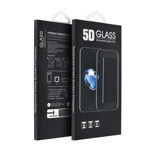 OEM Screen Protector Film for Xiaomi Redmi Note 9 Pro / Note 9S, Tempered Glass, Full Glue, 5D, Black