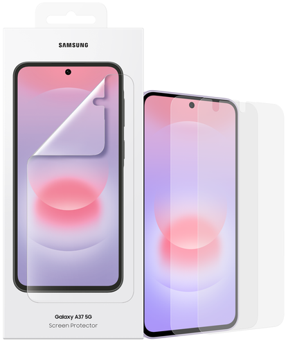 Samsung Screen Protector for Galaxy A37 5G, Plastic, Set of 2 pieces EF-UA376CTEGWW