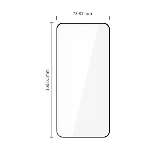 Tech-Protect FIT+ Screen Protector for Xiaomi Redmi Note 15 Pro 5G, Tempered Glass, Full Glue, Set of 2 pieces, 2.5D, Black