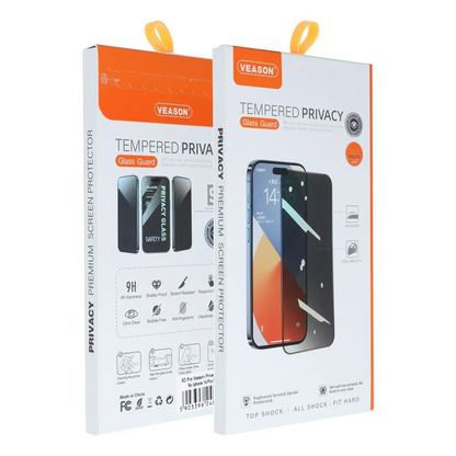 Veason Privacy Screen Protector for Apple iPhone 18 Pro Max / 17 Pro Max, Tempered Glass, Full Glue, 6D