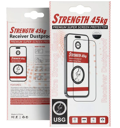 OEM Ultra Strong 45KG Screen Protector for Apple iPhone 12 / 12 Pro, Tempered Glass, Full Glue, 2.5D, Black