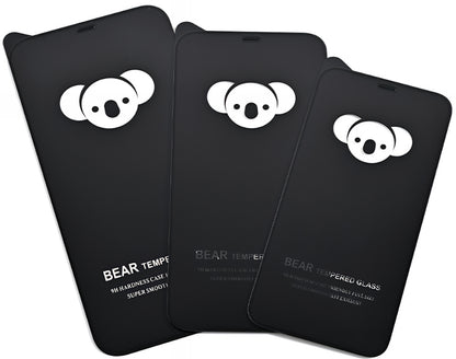 Bear HD Screen Protector for Apple iPhone 17 Pro, Tempered Glass, Full Glue, Black