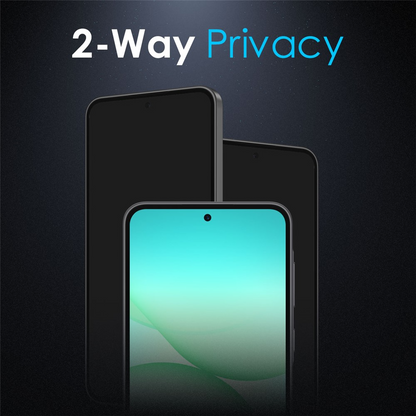 Northjo Privacy Screen Protector for Samsung Galaxy A57 5G, Tempered Glass, Full Glue, Set of 2 pieces