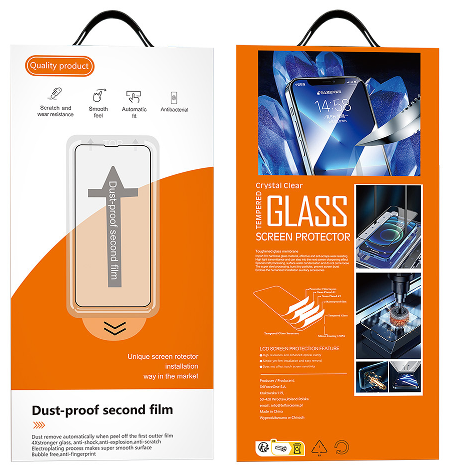 OEM Dust Free Easy Fit Screen Protector for Samsung Galaxy S23 S911 / S22 5G S901, Tempered Glass, Full Glue, Black