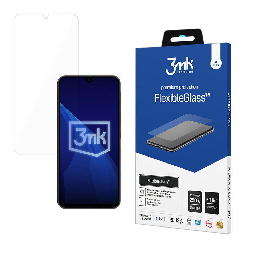 3MK FlexibleGlass Screen Protector for Samsung Galaxy A26 A266, Flexible Glass, Full Glue