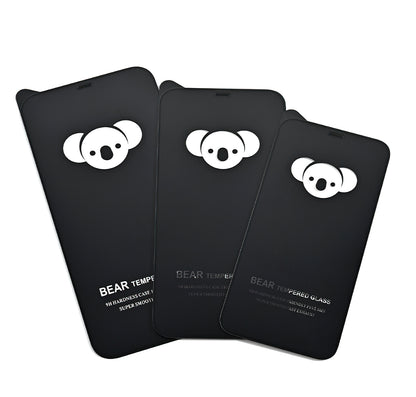 Bear HD Screen Protector Film for Oppo Reno14 F / Reno14, Tempered Glass, Full Glue, Black