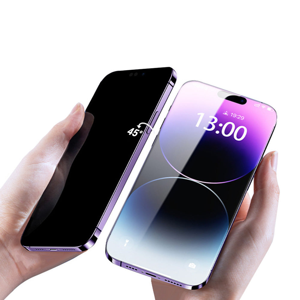 Tel Protect 10X Plus Titanium Privacy Screen Protector for Apple iPhone 17 Pro, Tempered Glass, Full Glue