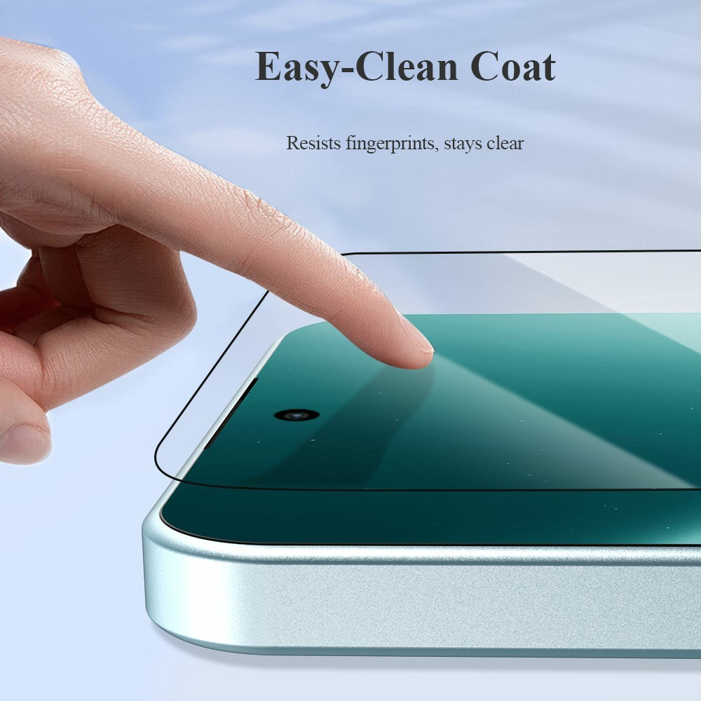 Lereach Screen Protector for Xiaomi Redmi Note 15 Pro 5G, Tempered Glass, Full Glue, Black